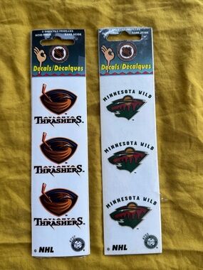 2/$15 Mix & Match ✨Vintage NHL Sealed Decals - Hockey✨